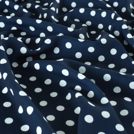 CrÊpe 177 estampado polka dot marino dis.d0253